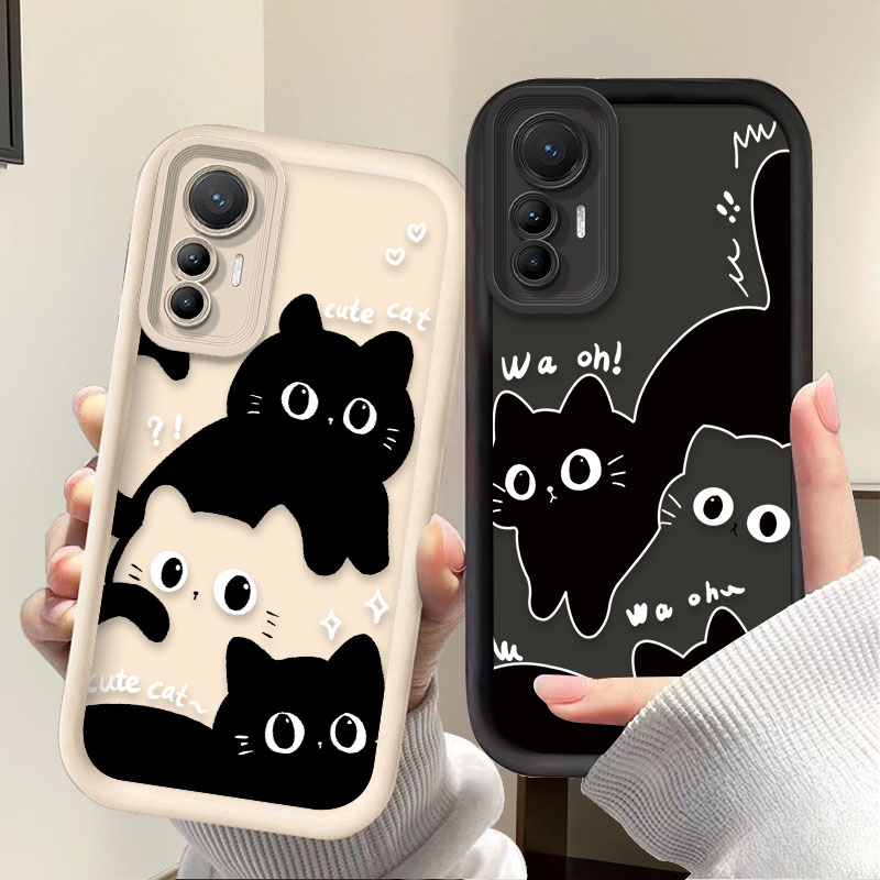 Xiaomi Phone Accessories - Lovely Black Cat Phone Case For