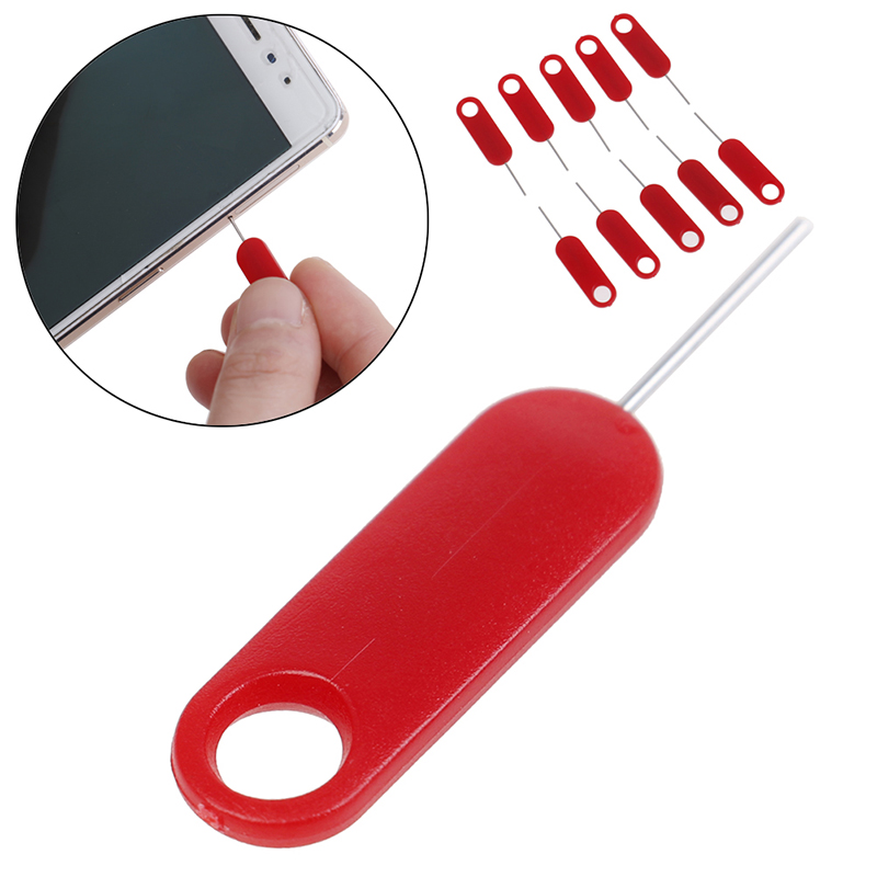 Sim Card Tool - 10pcs 12mm Red Sim Card Tray