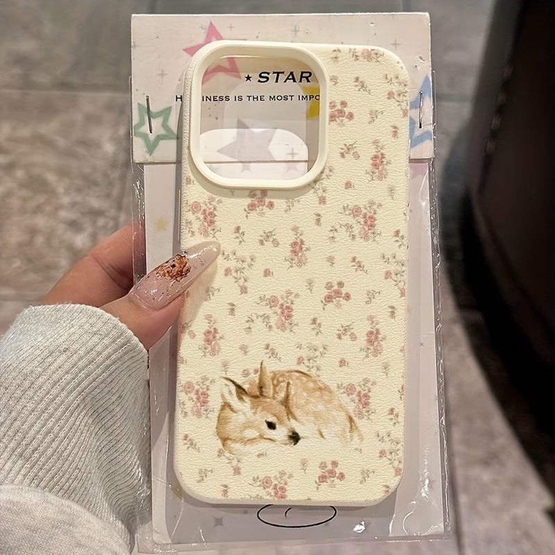 Phone Accessories Kiosk - Cute Deer Full Floral Pattern Design