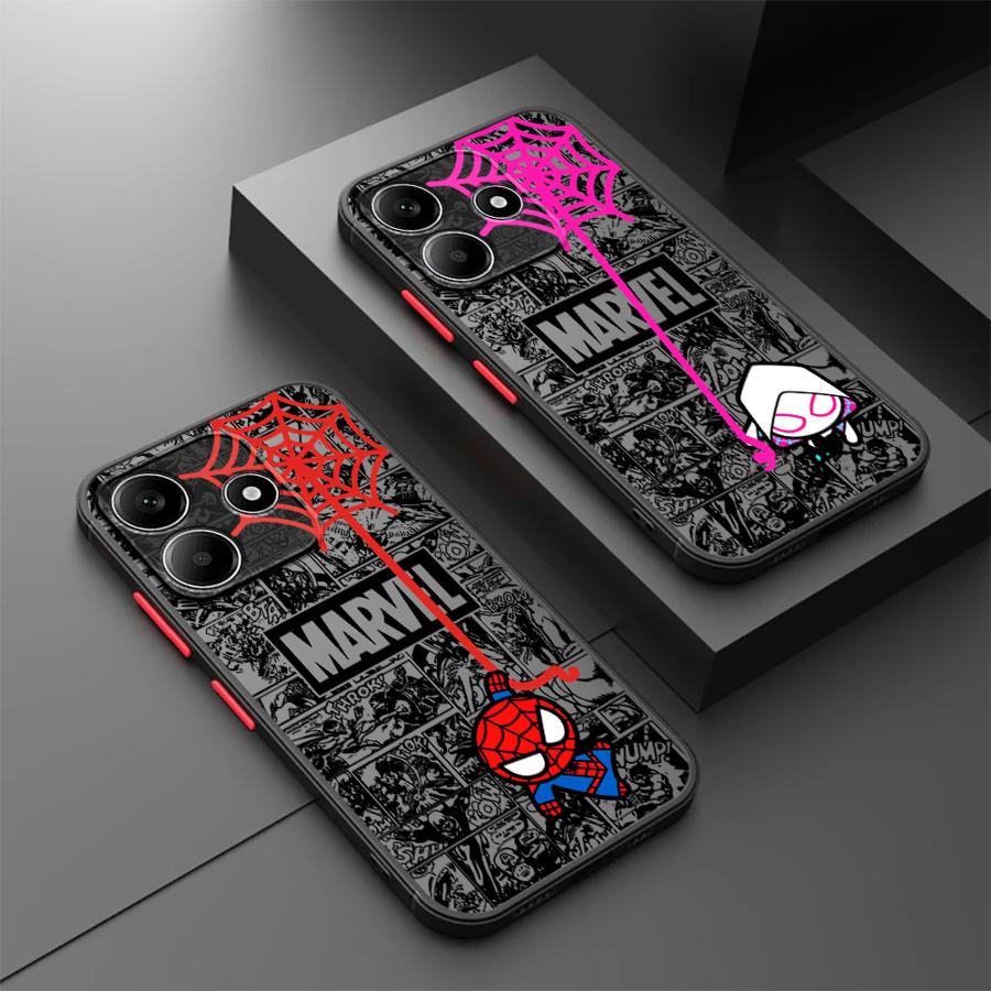 Xiaomi Phone Accessories - Marvel Cartoon Spiderman Funda Back Phone