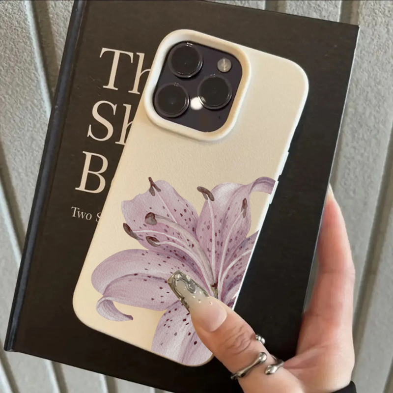 Phone Accessories Kiosk - Purple Lily Flower Phone Case For