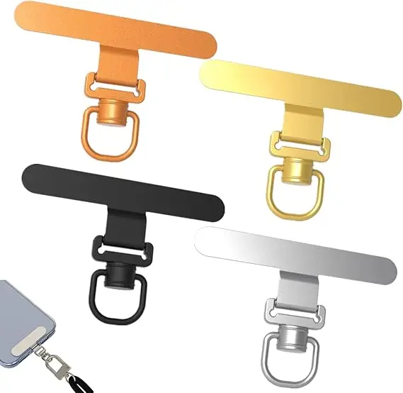 Phone Ring Holder - 360 Rotating Phone Lanyard Clip Metal