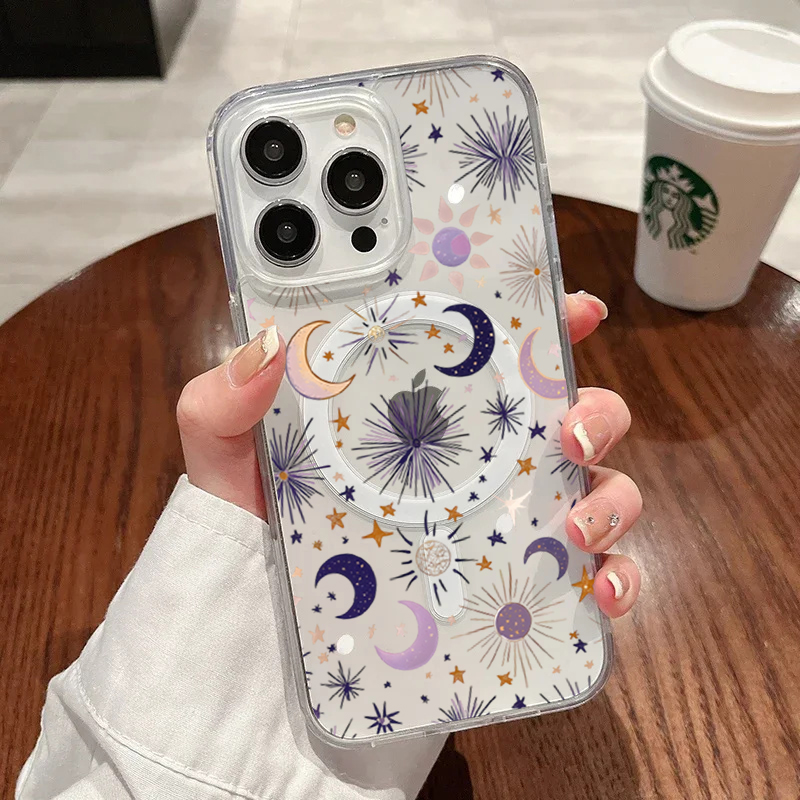 Phone Accessories Kiosk - Romantic Sun Moon Stars Phone Case