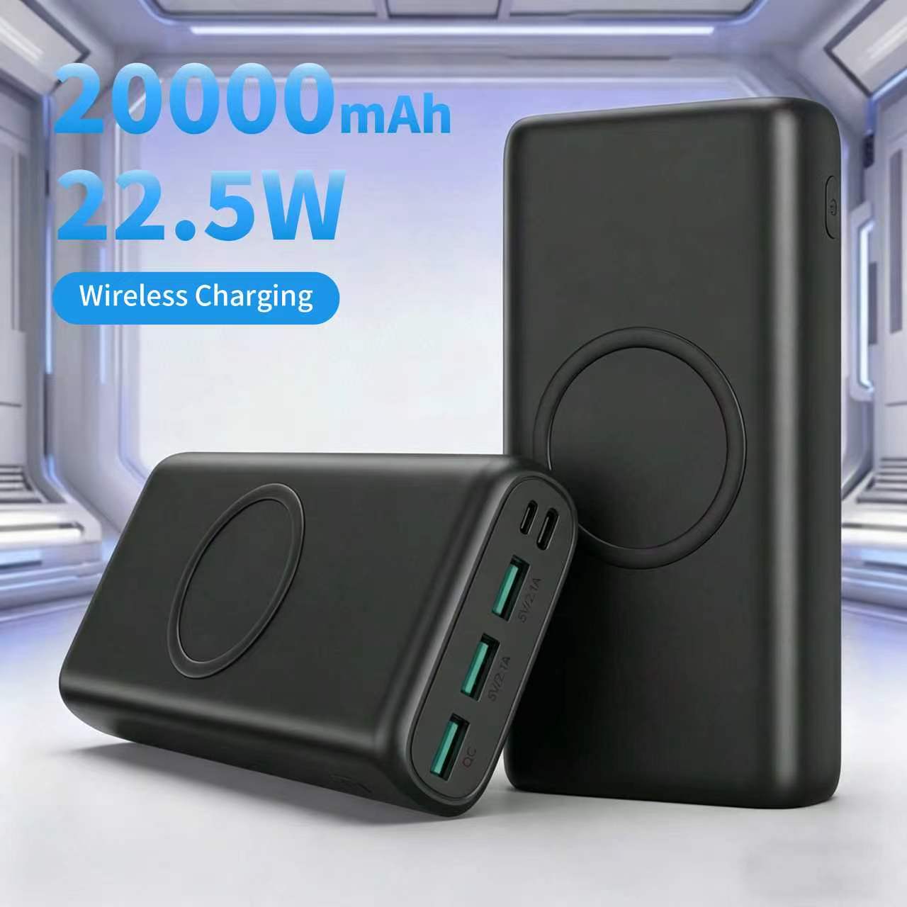 Portable Charger 20000Mah - PD 22.5W Wireless Charging Power Bank