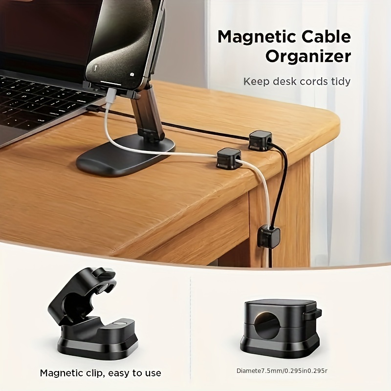 6/12Pcs PP Magnetic Cable Clip - Cable Organizer Magnetic のレビューと価格
