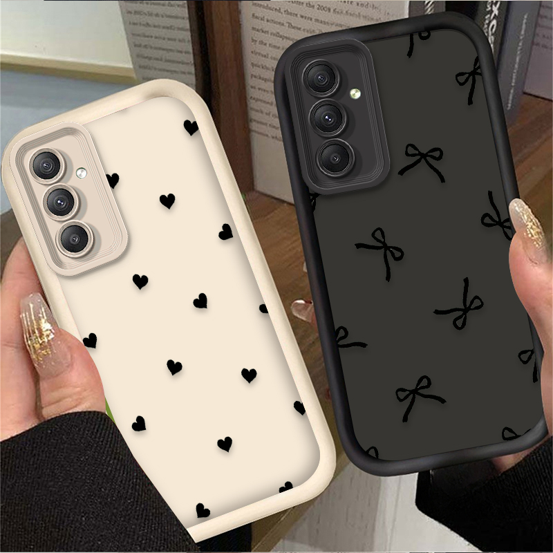 Black Love Heart Bowknot Case  - Phone Accessories Samsung のレビューと価格