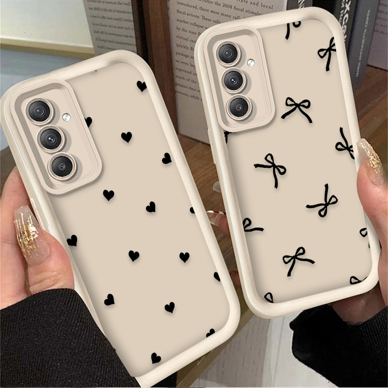Black Love Heart Bowknot Case  - Phone Accessories Samsung のレビューと価格