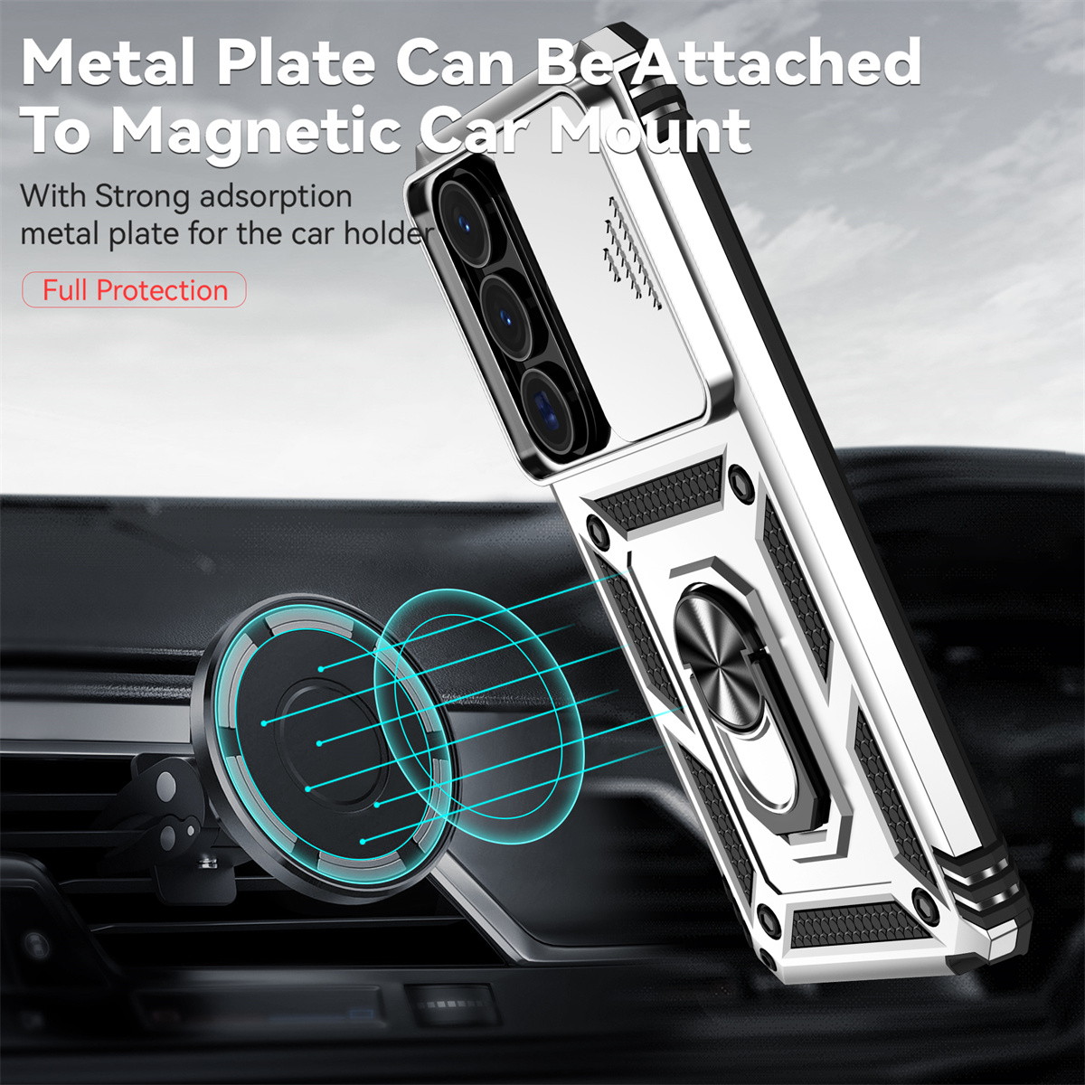 Shockproof Phone Case for Sams - Phone Ring Holder のレビューと価格