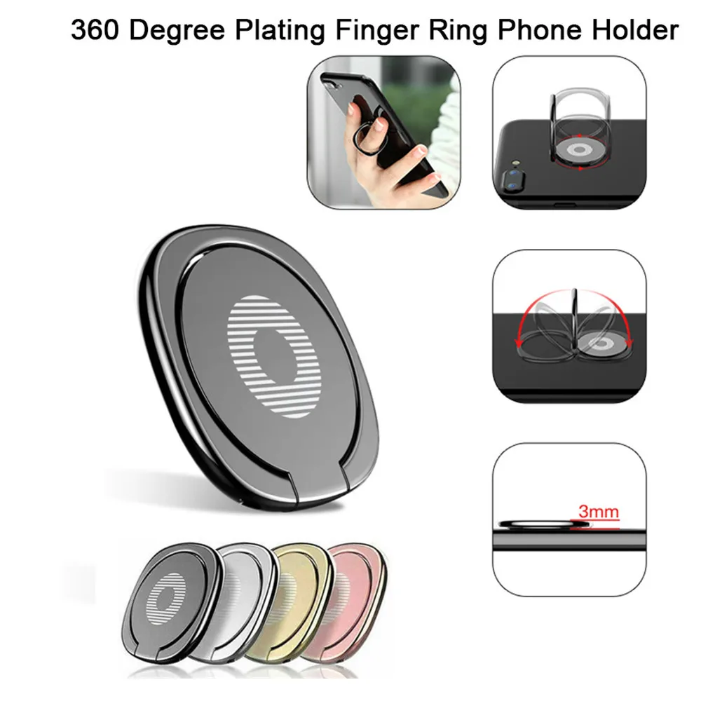 360° Rotating Finger Ring Hold - Phone Kickstand Ring のレビューと価格
