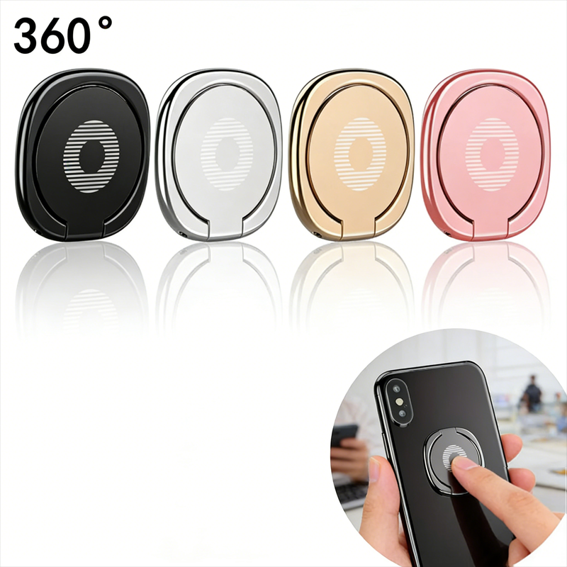 360° Rotating Finger Ring Hold - Phone Kickstand Ring のレビューと価格