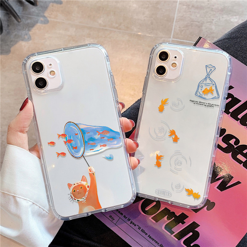 Lovely Fishes Clear Phone Case - Phone Accessories Kiosk のレビューと価格