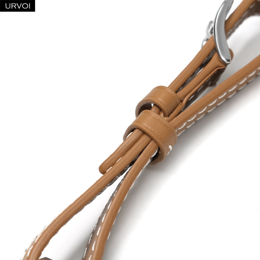 URVOI Leather Luggage Tag for  - Airtag Holder Case のレビューと価格