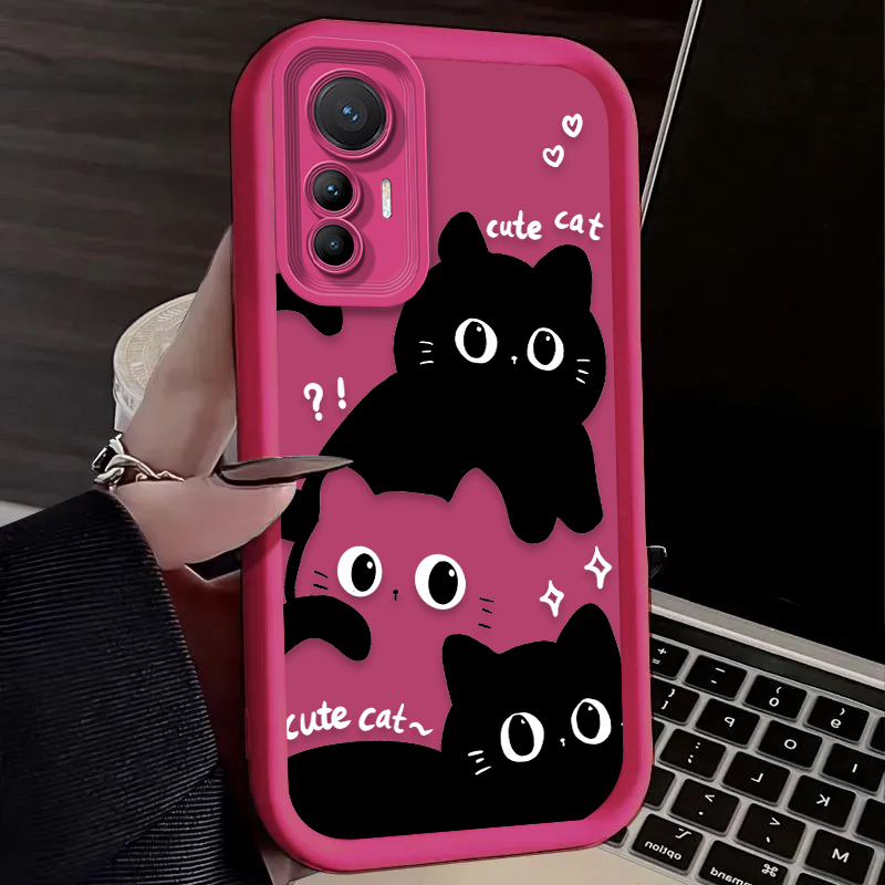 Lovely Black Cat Phone Case Fo - Xiaomi Phone Accessories のレビューと価格