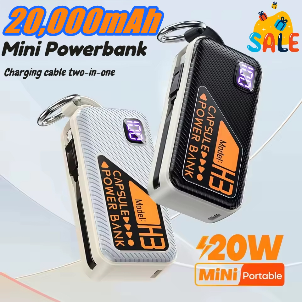 Mini Power bank 20000mah Built - Portable Charger 20000Mah のレビューと価格