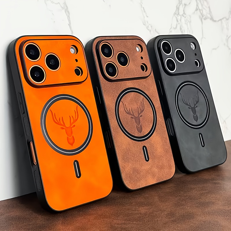 Luxury PU Leather Deer phone C - Magsafe Wireless Charger のレビューと価格