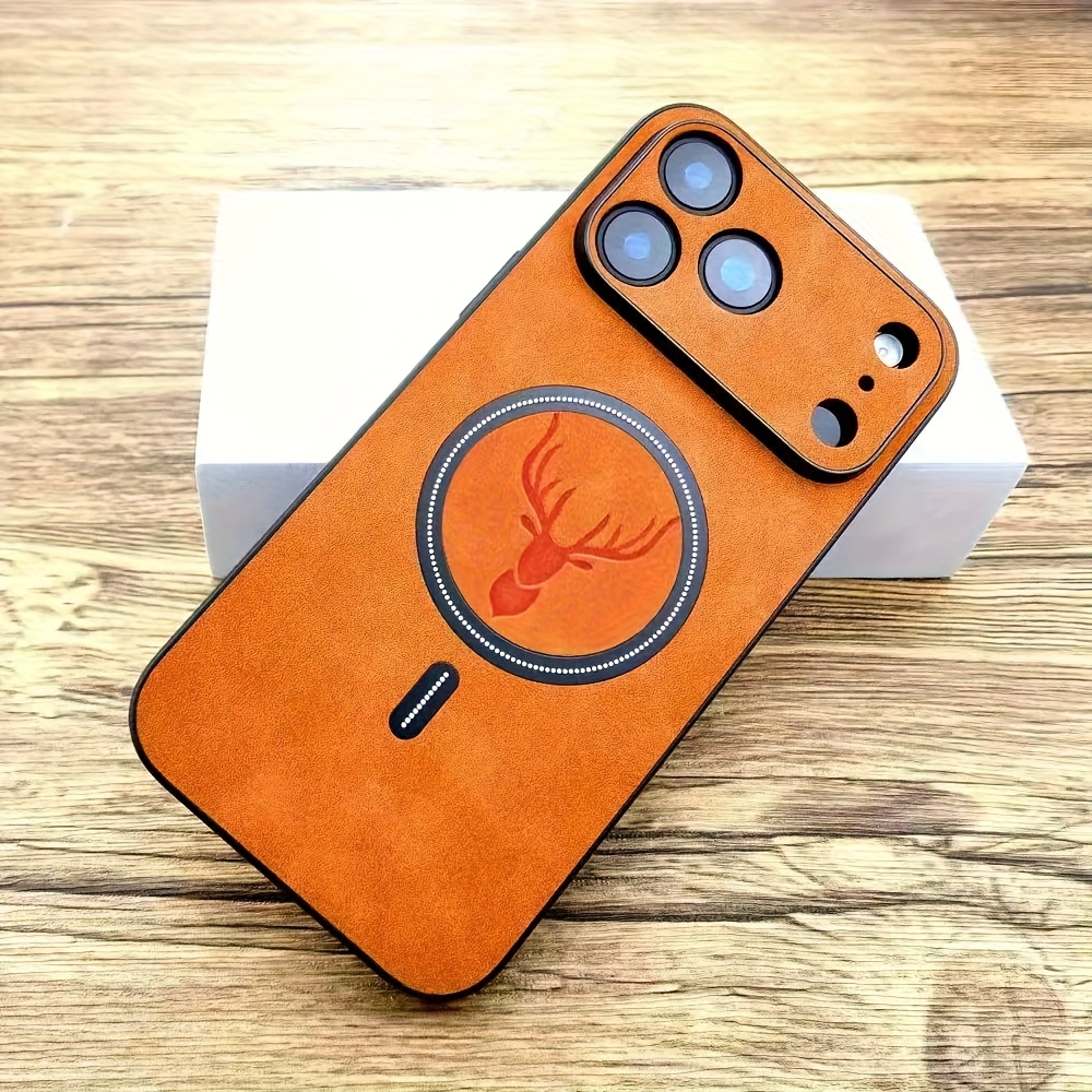 Luxury PU Leather Deer phone C - Magsafe Wireless Charger のレビューと価格