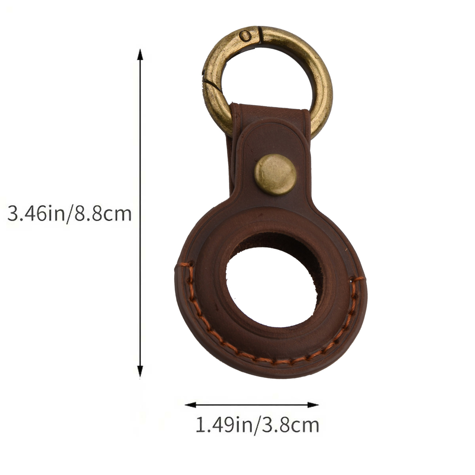 1PCS Cowhide Leather AirTag Ca - Airtag Holder Case のレビューと価格