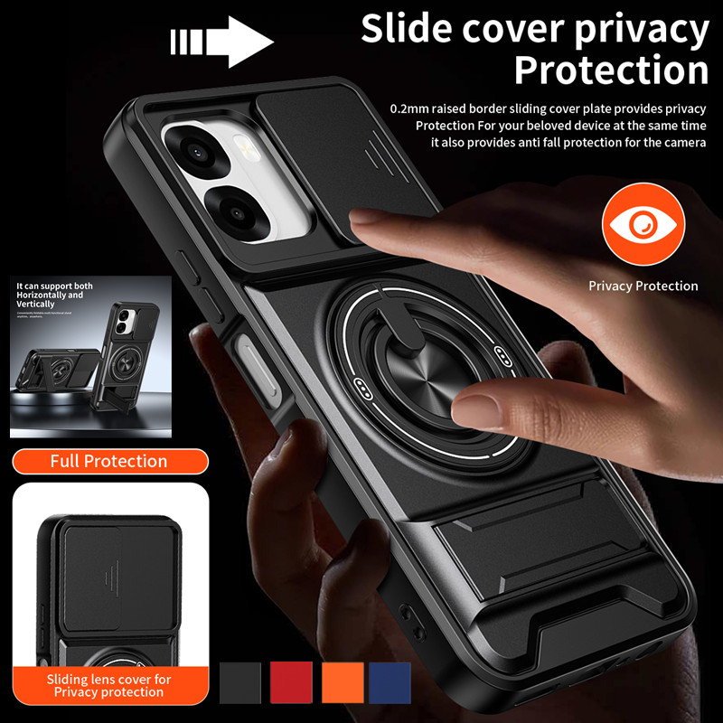 Armor Phone Case For Oppo A6x  - Phone Kickstand Ring のレビューと価格