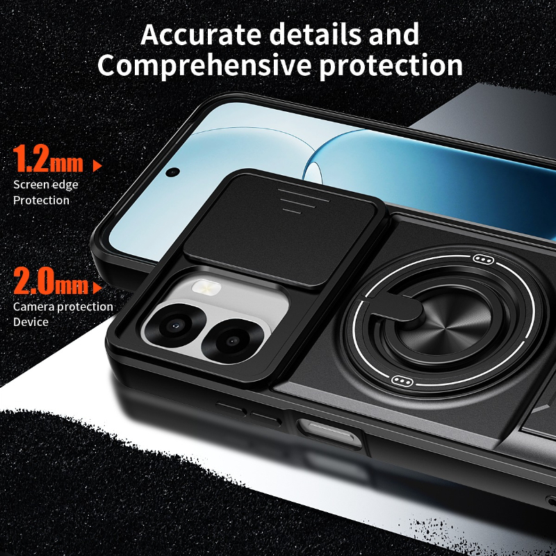 Armor Phone Case For Oppo A6x  - Phone Kickstand Ring のレビューと価格