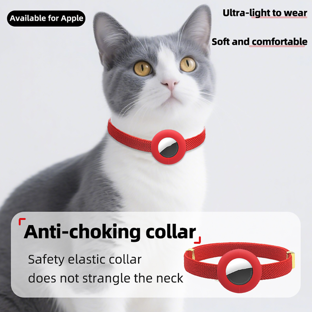 Cute Breakaway Cat Collar Elas - Airtag Holder Case のレビューと価格