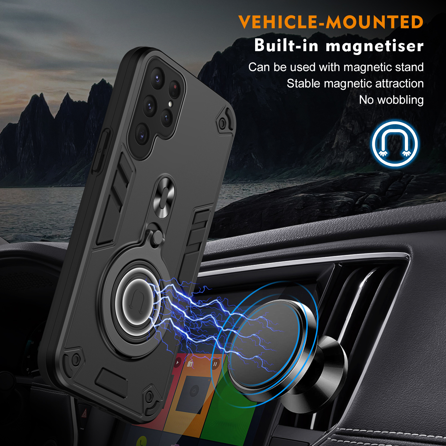 New 360 ° Rotating Metal Car B - Phone Ring Holder のレビューと価格