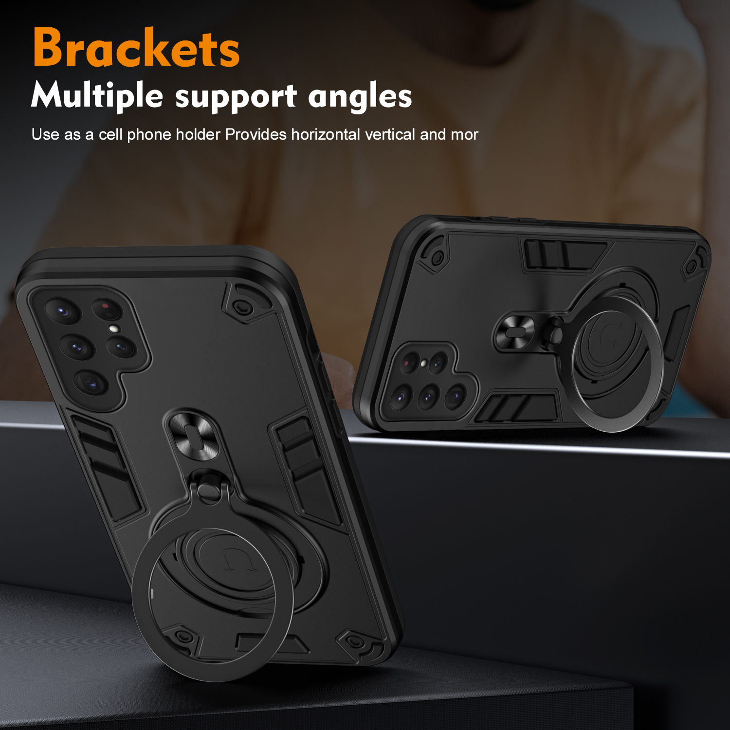 New 360 ° Rotating Metal Car B - Phone Ring Holder のレビューと価格