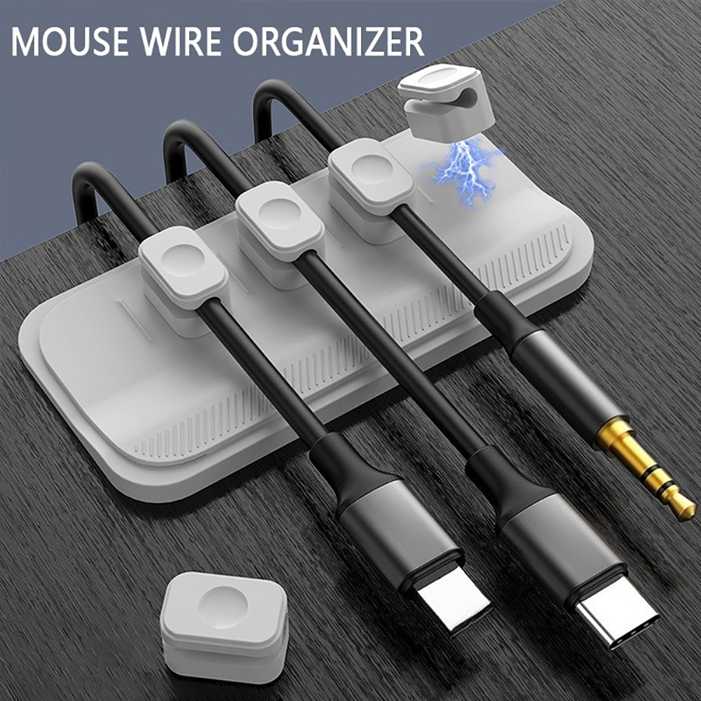 Self-Adhesive Silicone Magneti - Cable Organizer Magnetic のレビューと価格