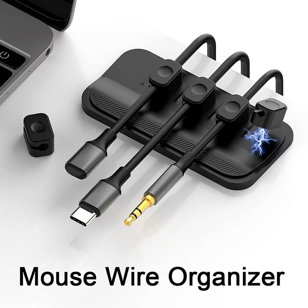 Self-Adhesive Silicone Magneti - Cable Organizer Magnetic のレビューと価格