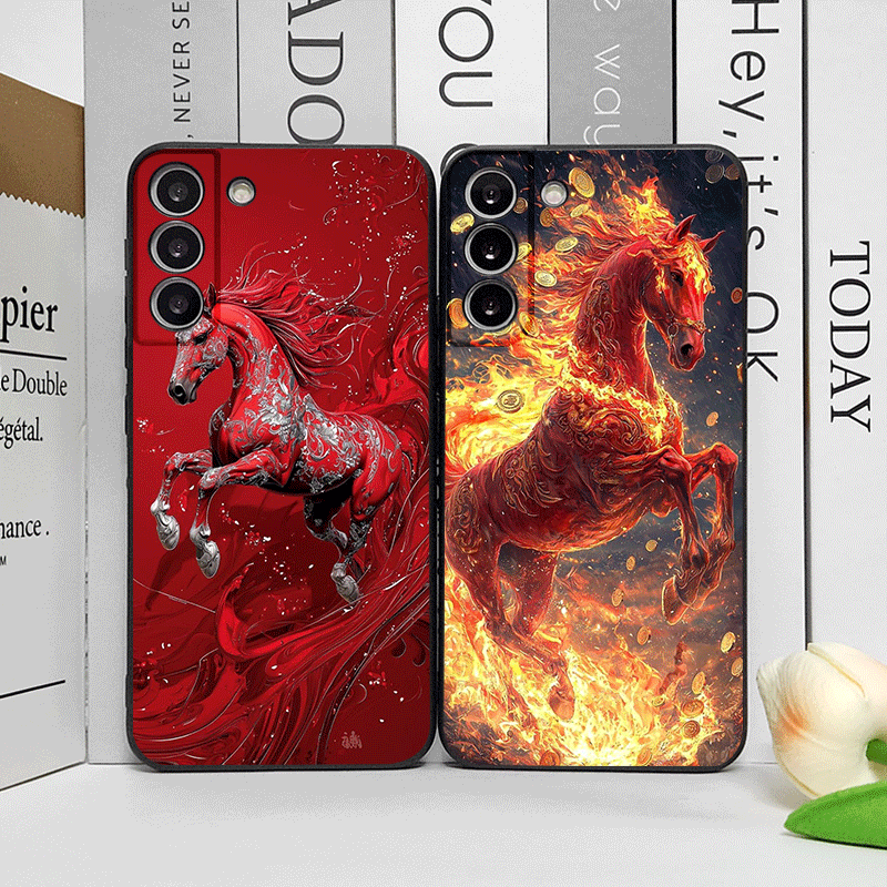 Fashion Chinese-Style Red Hors - Phone Accessories Samsung のレビューと価格