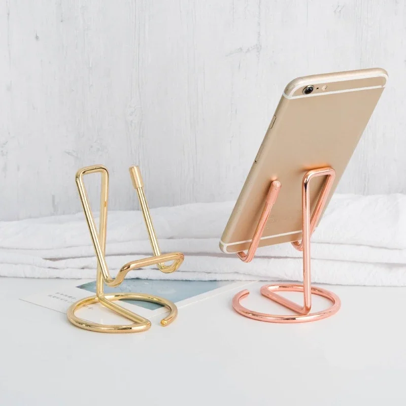 1PC Metal Lazy Wire Mobile Pho - Phone Accessories Rack のレビューと価格