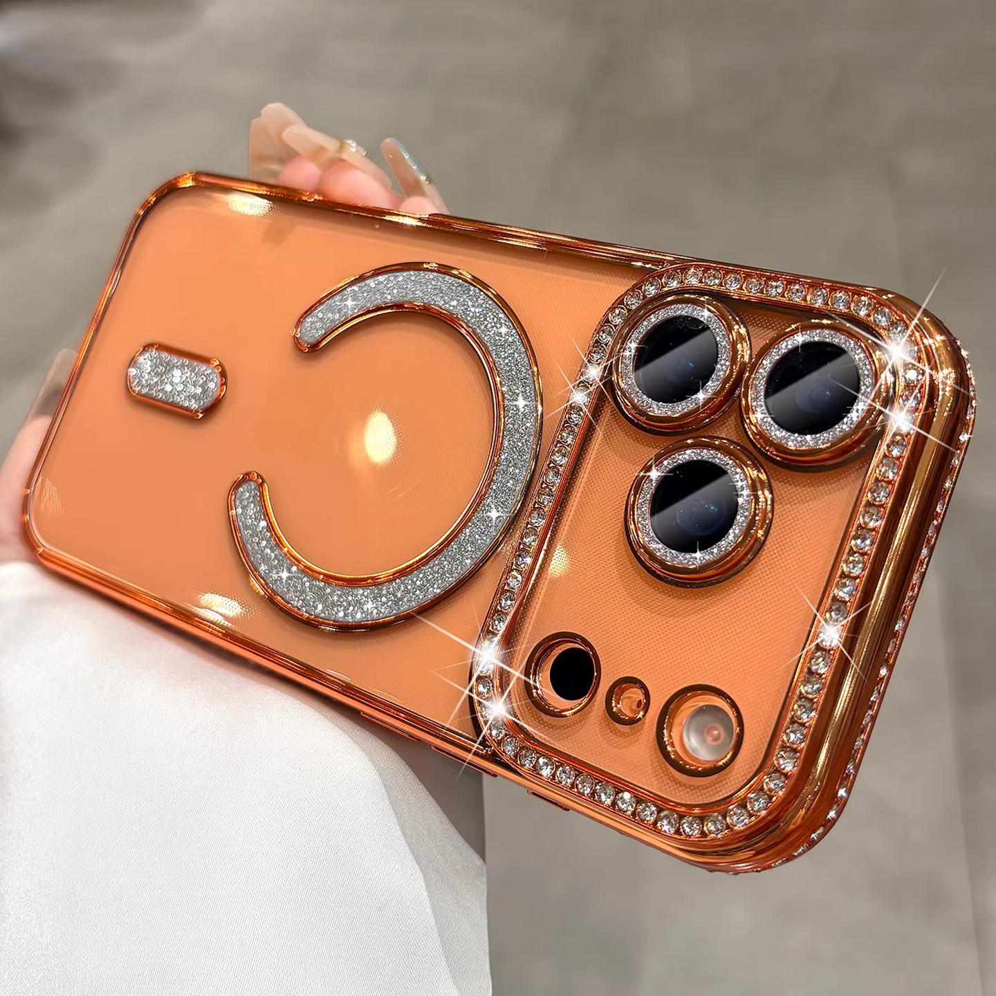 Luxury Bling Crystal Lens Film - Magsafe Wireless Charger のレビューと価格