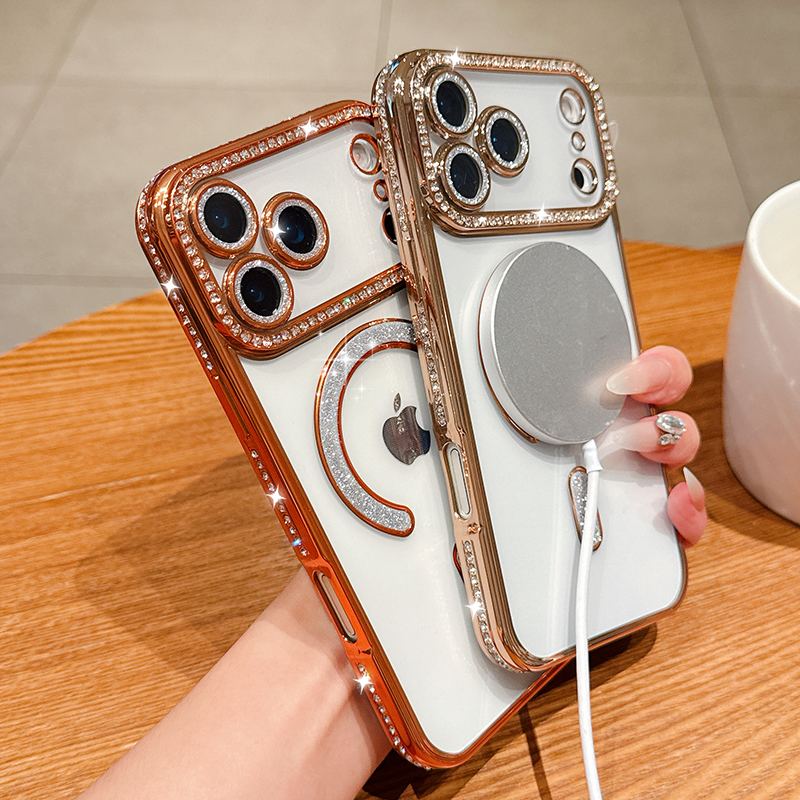 Luxury Bling Crystal Lens Film - Magsafe Wireless Charger のレビューと価格