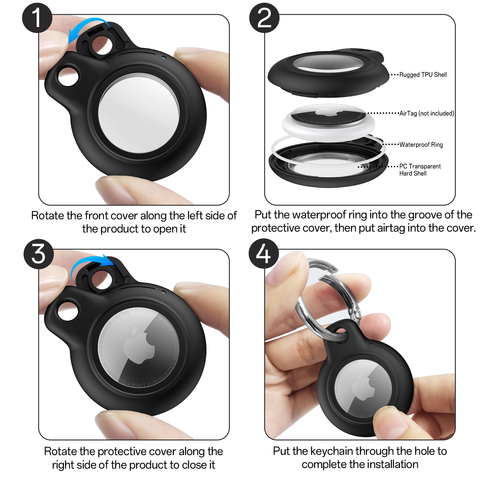 For Apple Air tag Case IP4 Dai - Airtag Holder Case のレビューと価格