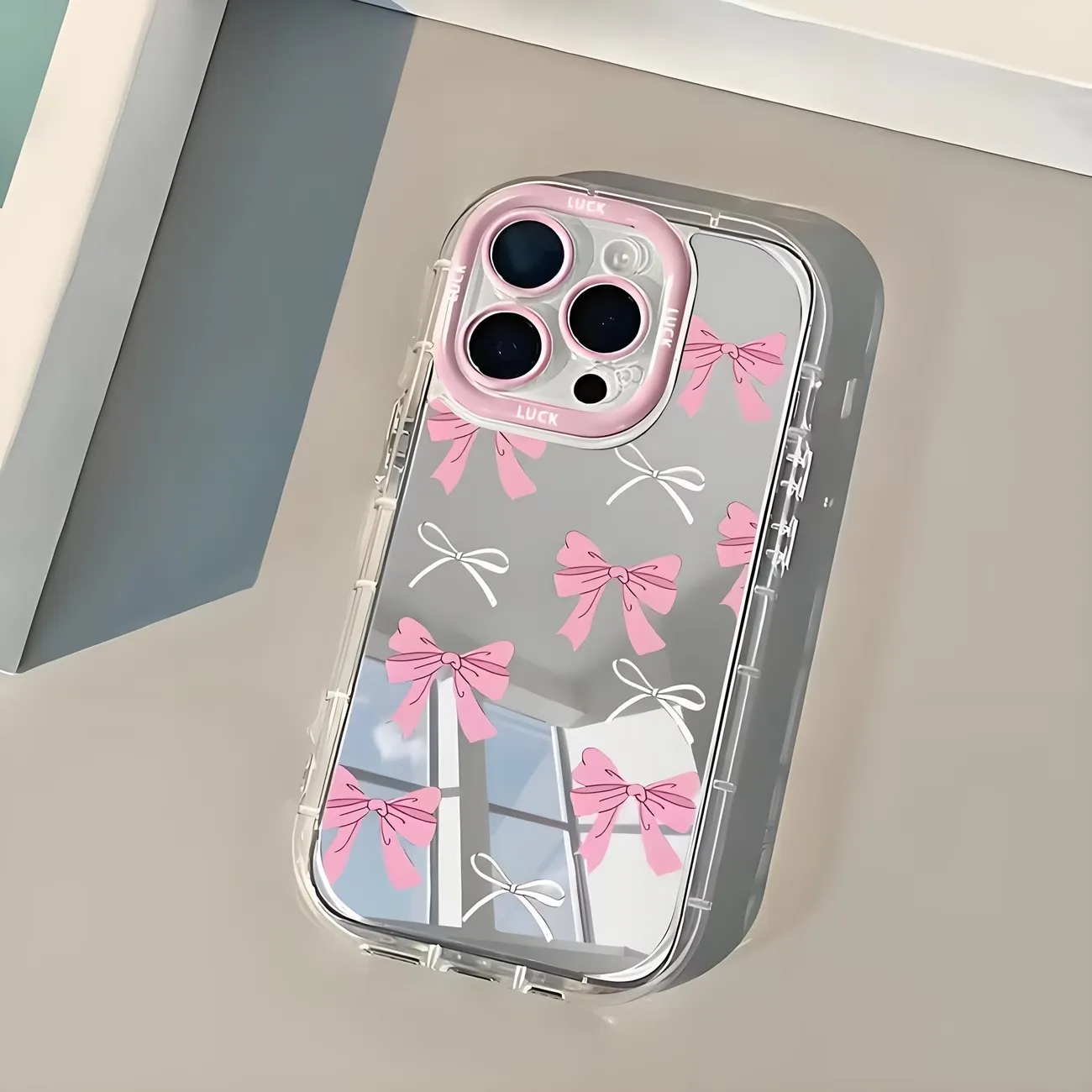 Simple Blue Pink Bow Girl Cute - Phone Accessories Kiosk のレビューと価格