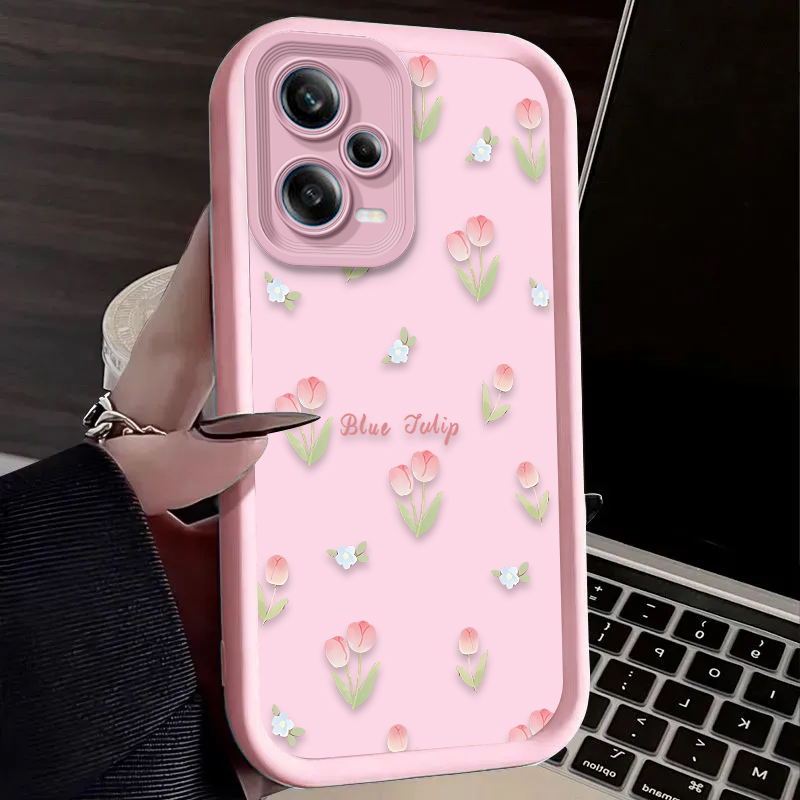 Retro Tulip Flower Phone Case  - Xiaomi Phone Accessories のレビューと価格