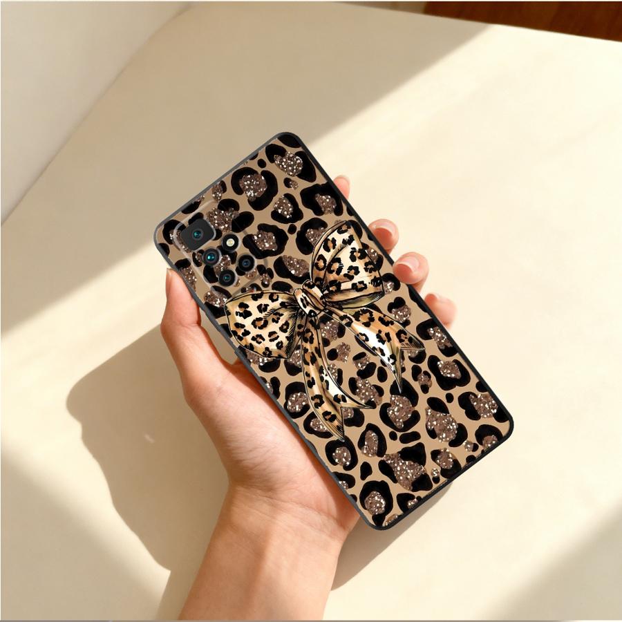 Leopard Letter Hearts Bow Case - Xiaomi Phone Accessories のレビューと価格