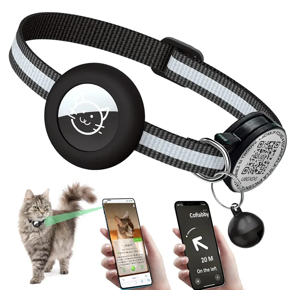 GPS Tracker Cat Collar with QR - Airtag Holder Case のレビューと価格