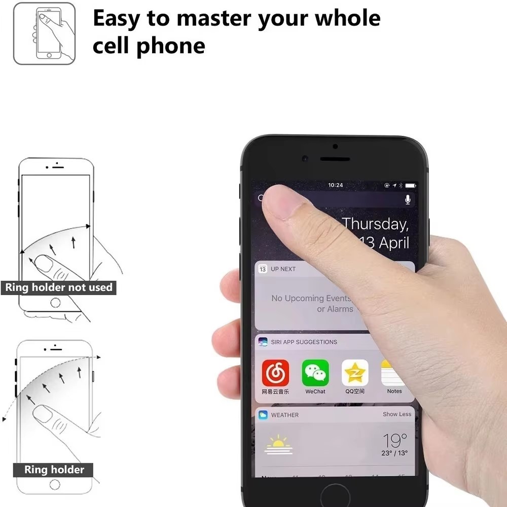 Finger Ring Mobile Phone Holde - Phone Kickstand Ring のレビューと価格