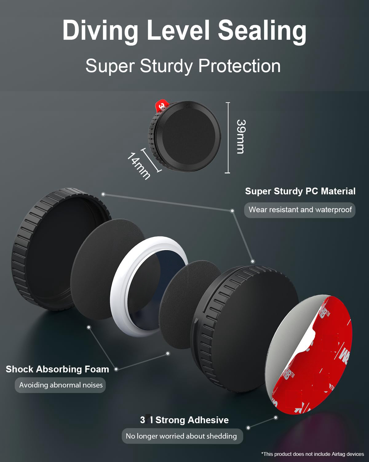 Protective Case for Air Tags W - Airtag Holder Case のレビューと価格