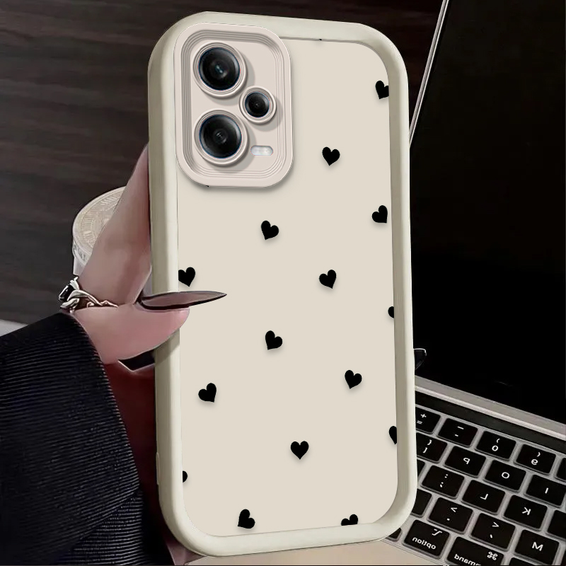 Black Love Heart Bowknot Phone - Xiaomi Phone Accessories のレビューと価格