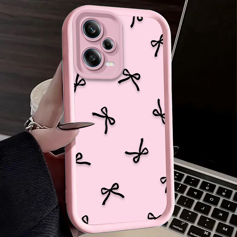 Black Love Heart Bowknot Phone - Xiaomi Phone Accessories のレビューと価格