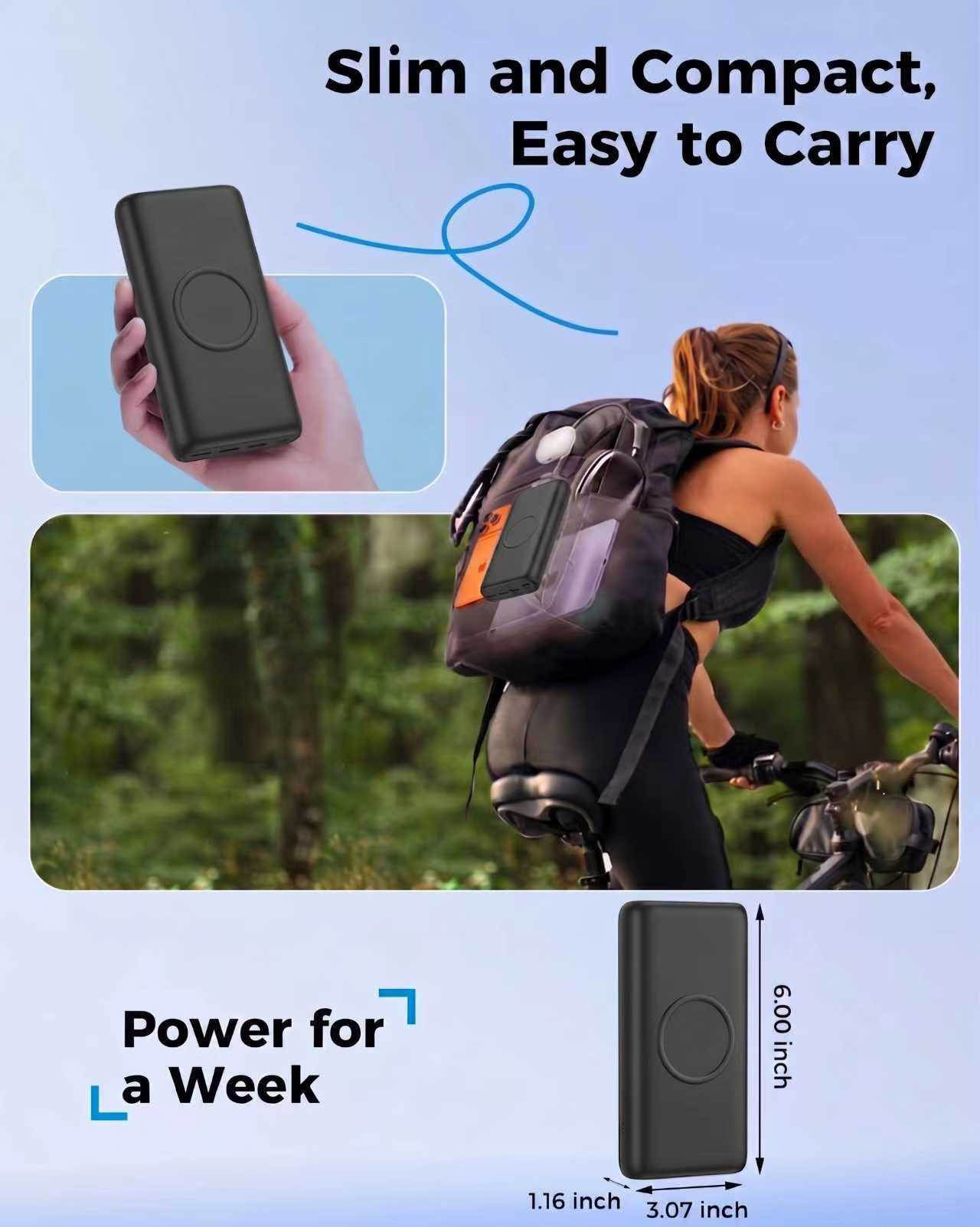 PD 22.5W Wireless Charging Pow - Portable Charger 20000Mah のレビューと価格