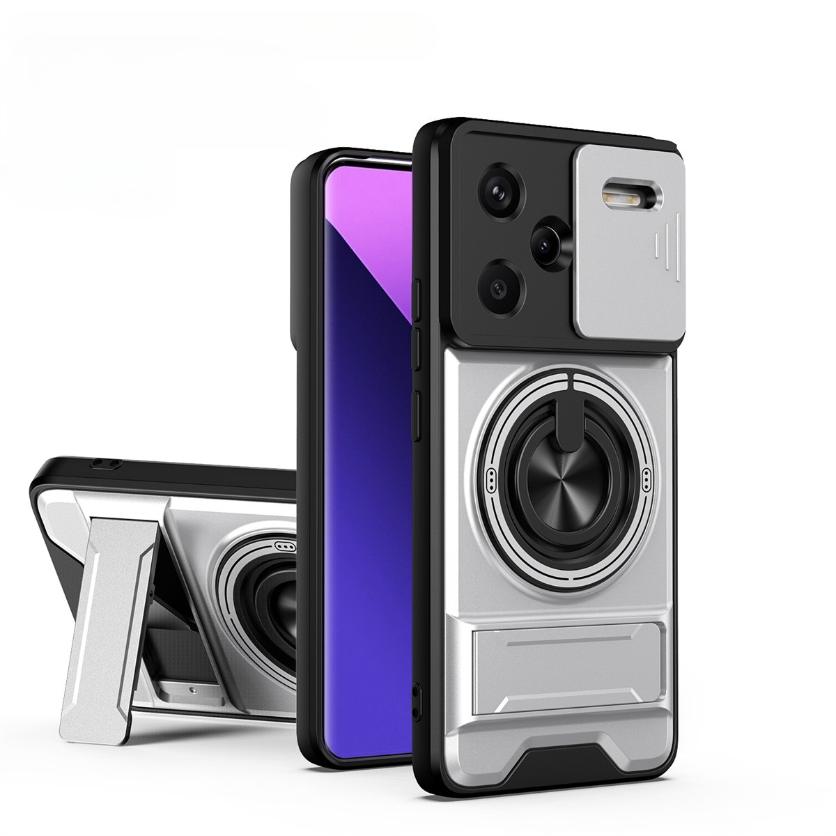 Lens Slide Camera Phone Case f - Phone Kickstand Ring のレビューと価格