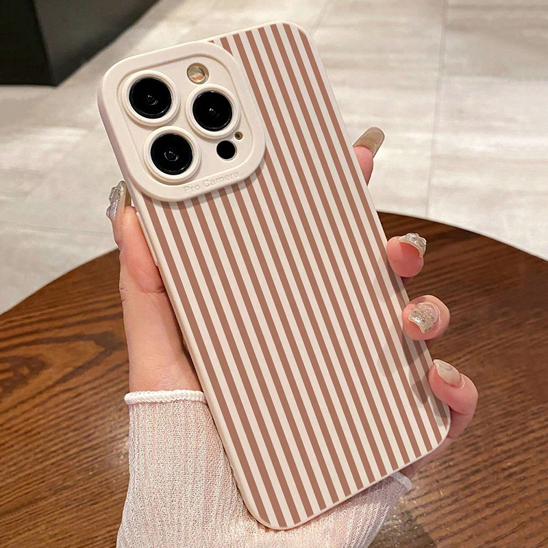 Pink Striped Painted Anti-Drop - Phone Accessories Kiosk のレビューと価格