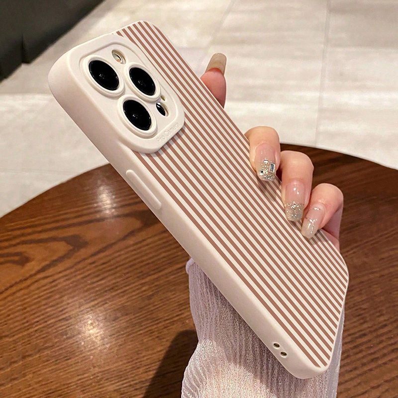 Pink Striped Painted Anti-Drop - Phone Accessories Kiosk のレビューと価格
