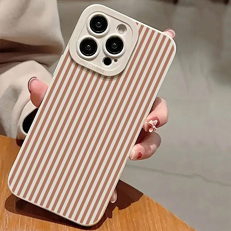 Pink Striped Painted Anti-Drop - Phone Accessories Kiosk のレビューと価格