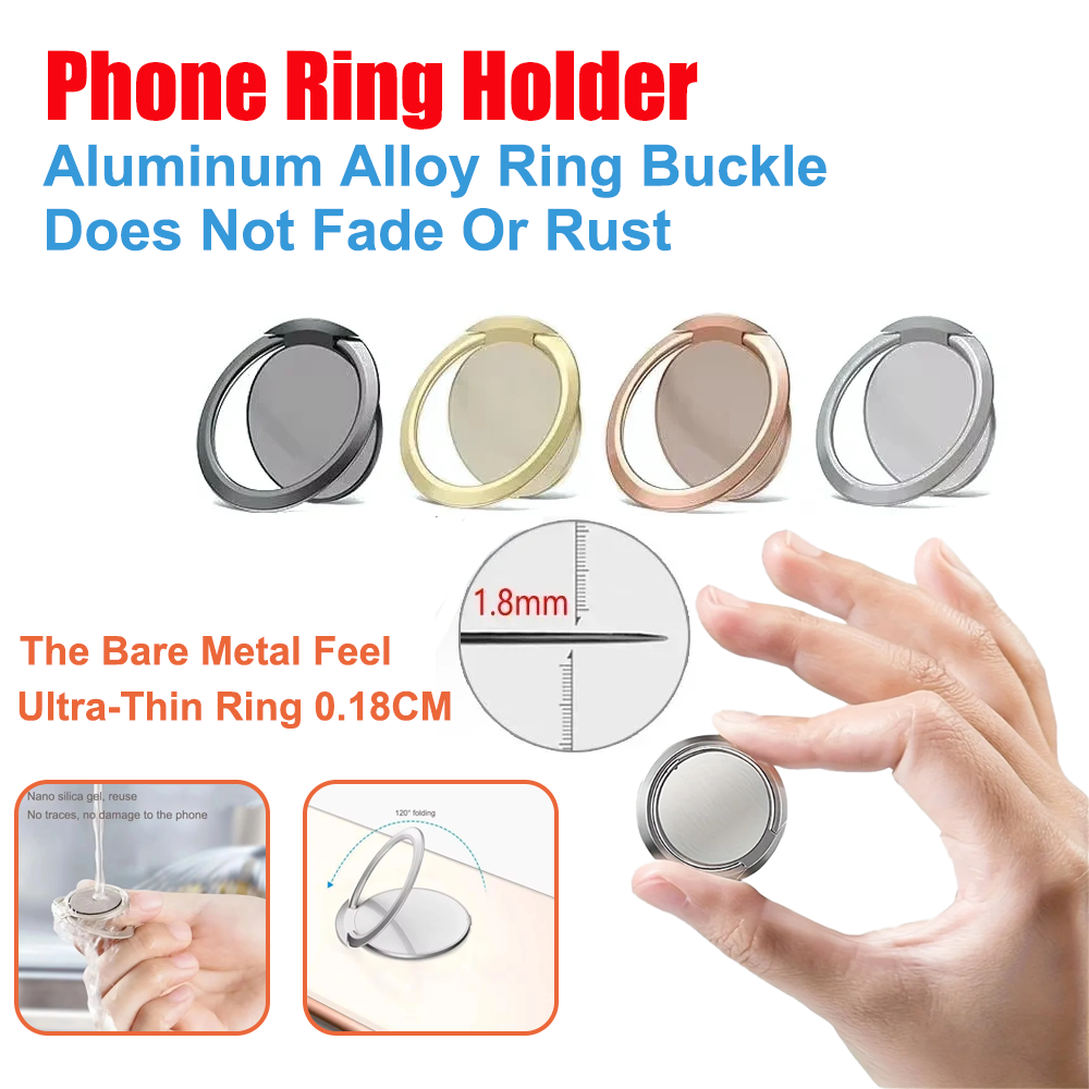 Ultra Thin Metal Ring Holder S - Phone Kickstand Ring のレビューと価格