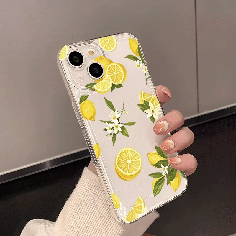Summer Fruit Lemon Flower Clea - Phone Accessories Samsung のレビューと価格