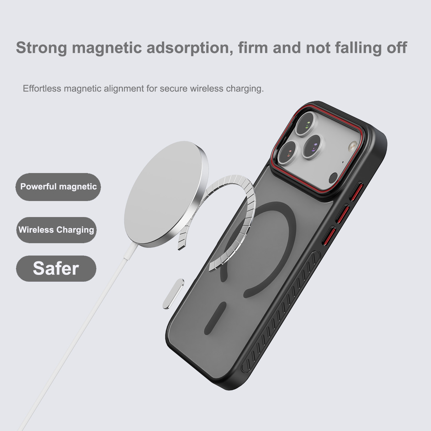 Luxury Matte Transparent Magne - Magsafe Wireless Charger のレビューと価格