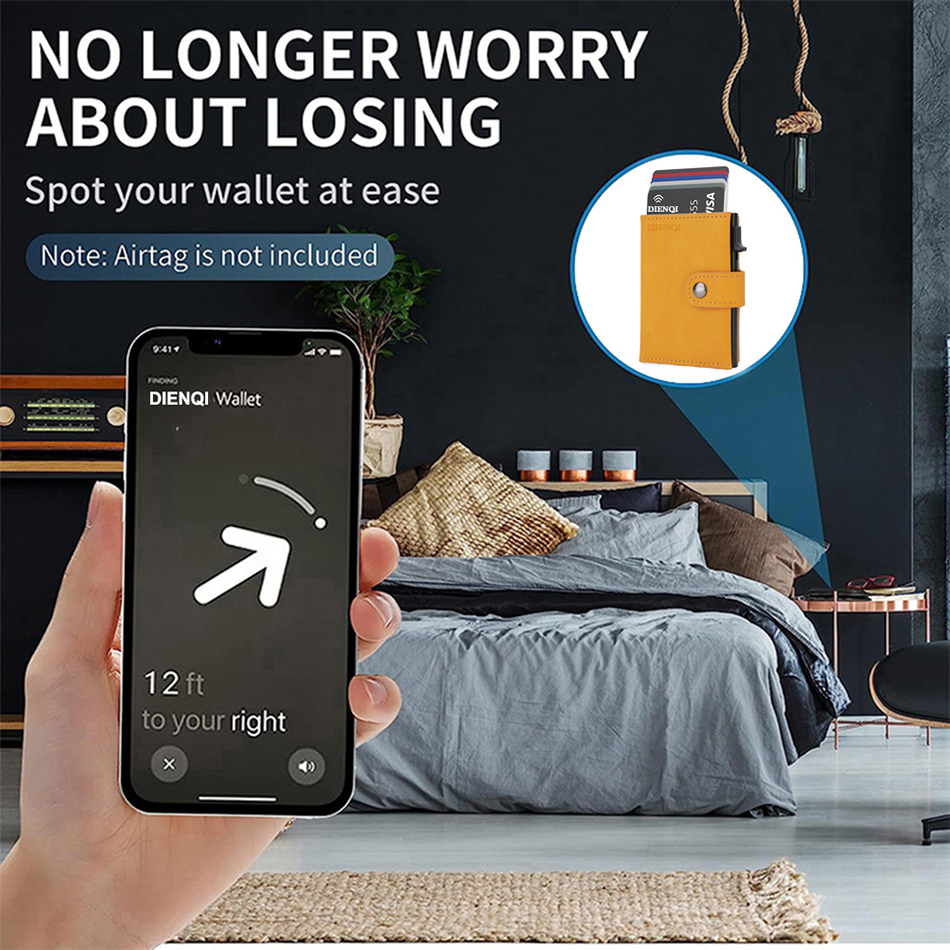 Airtag Wallet Rfid Credit Card - Airtag Holder Case のレビューと価格